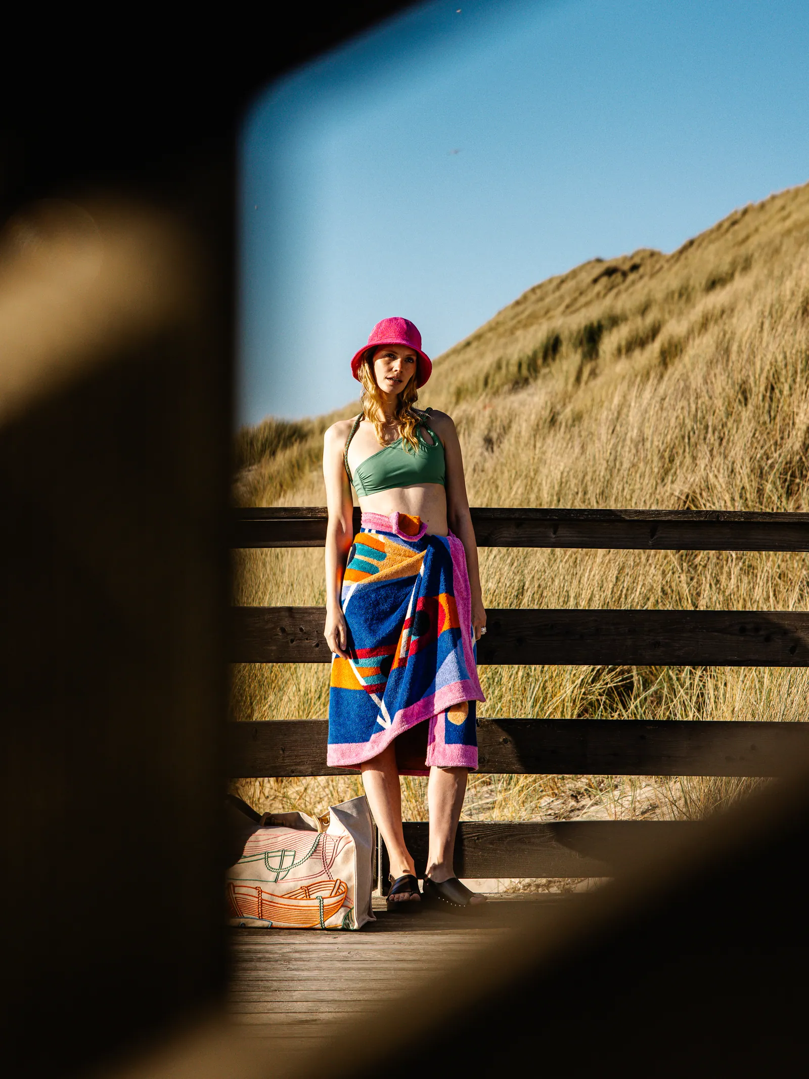 Fashionfotografie — Bademode-Kampagne in den Dünen