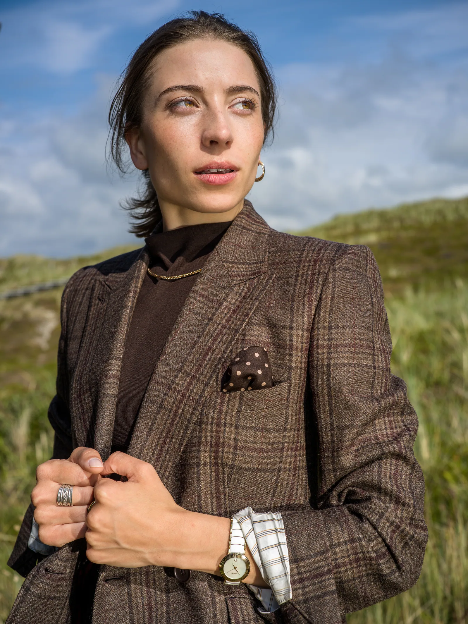 Porträtfotografie — Frauenporträt in den Dünen