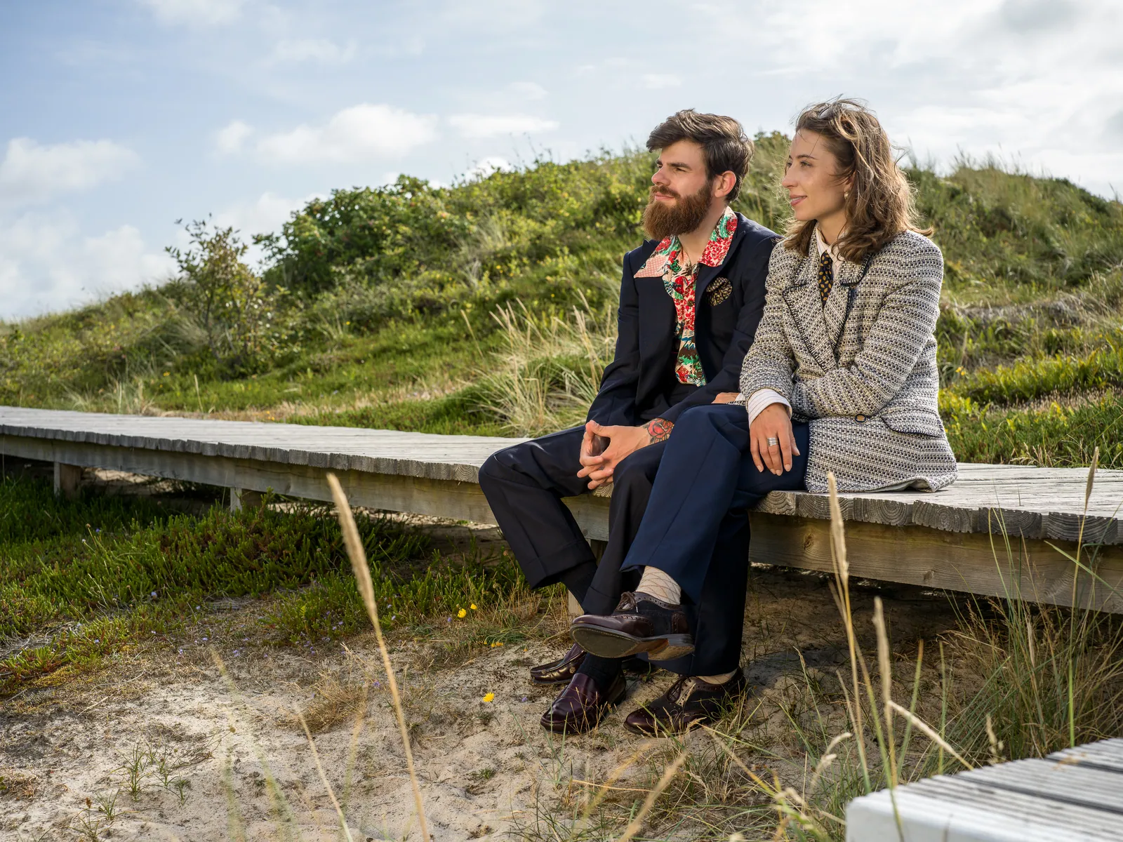 Porträtfotografie — Paar in den Dünen