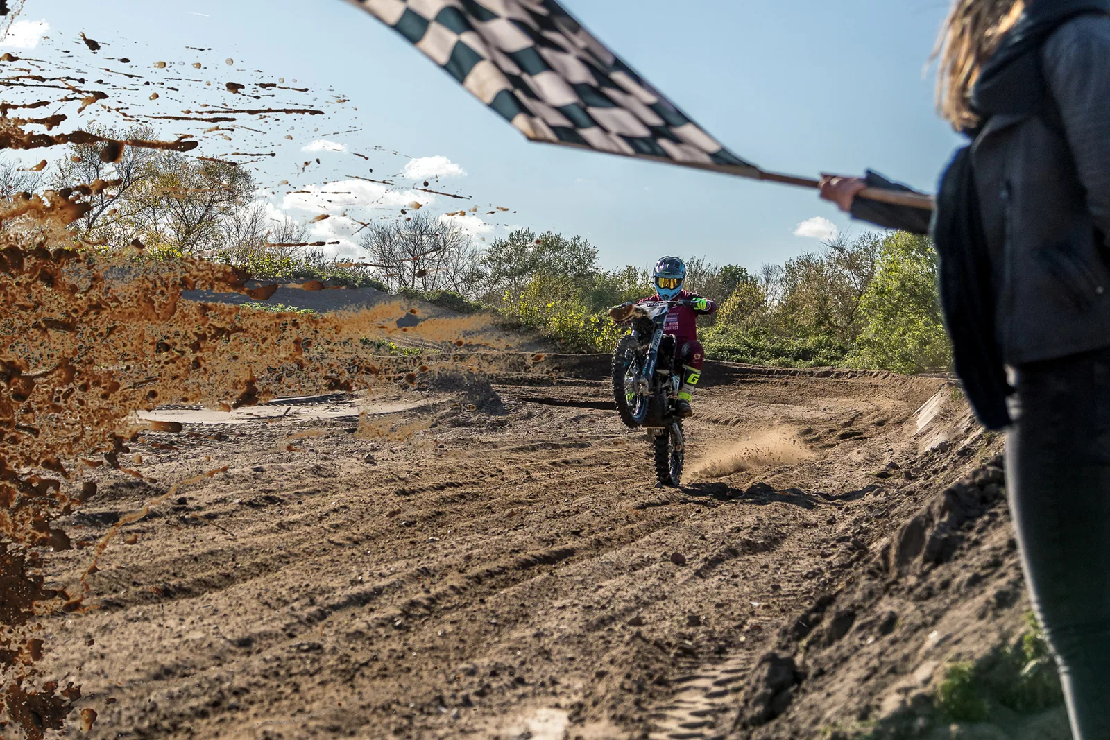 Sportfotografie — Actionaufnahme im Wasser